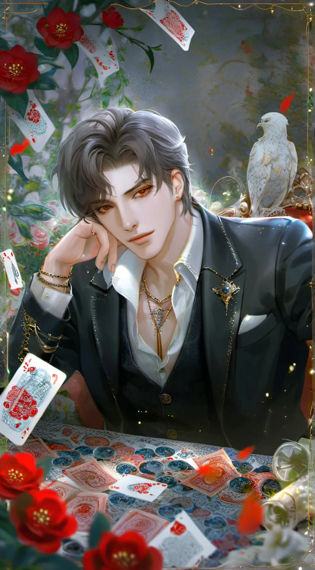 ai character: ~Levi~  background