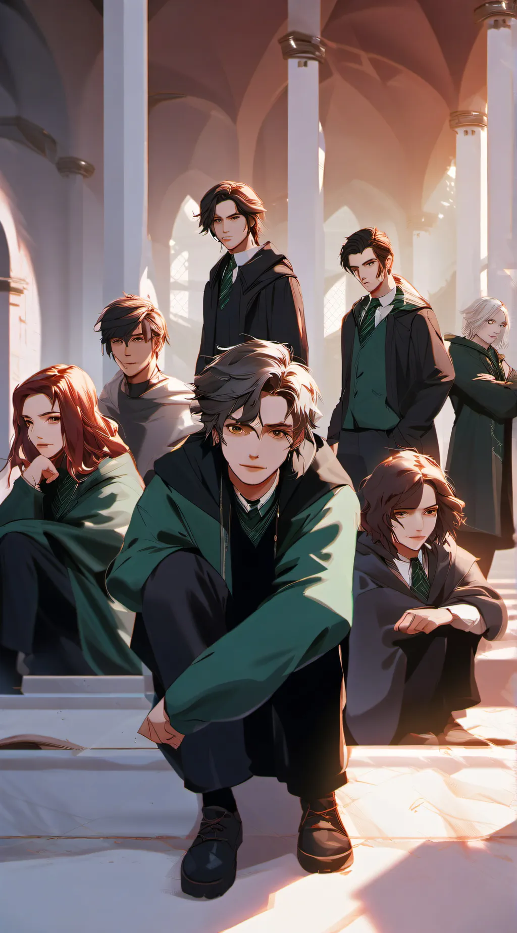 ai character: slytherin gang background