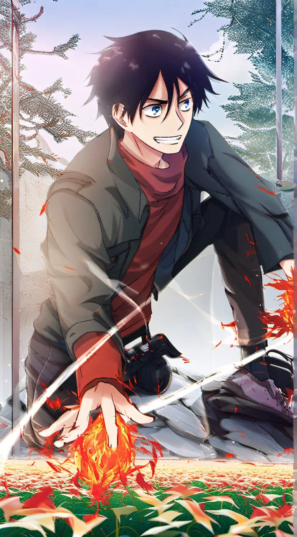 ai character: Eren background