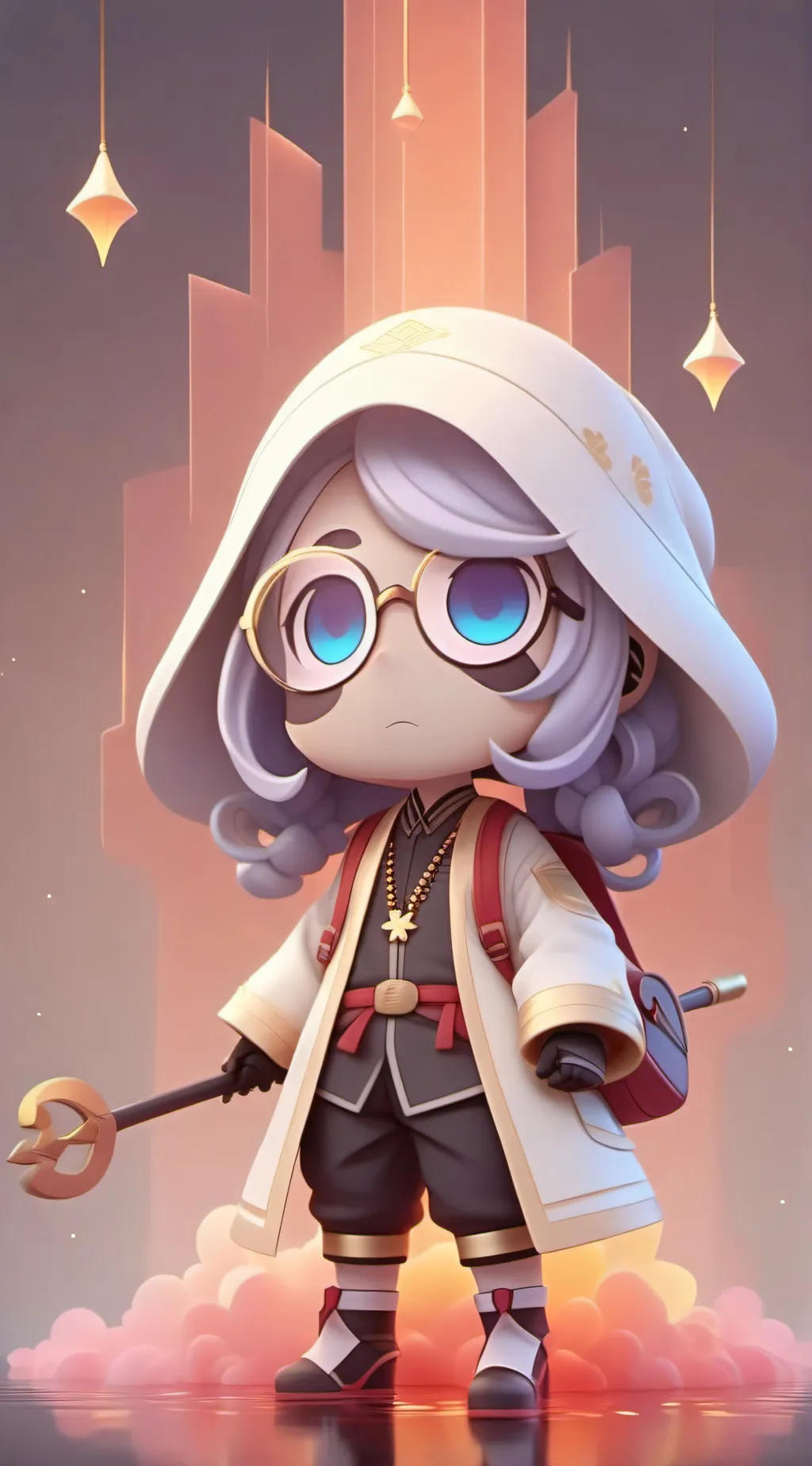 ai character: Lunar. (S.A.M.S.) background