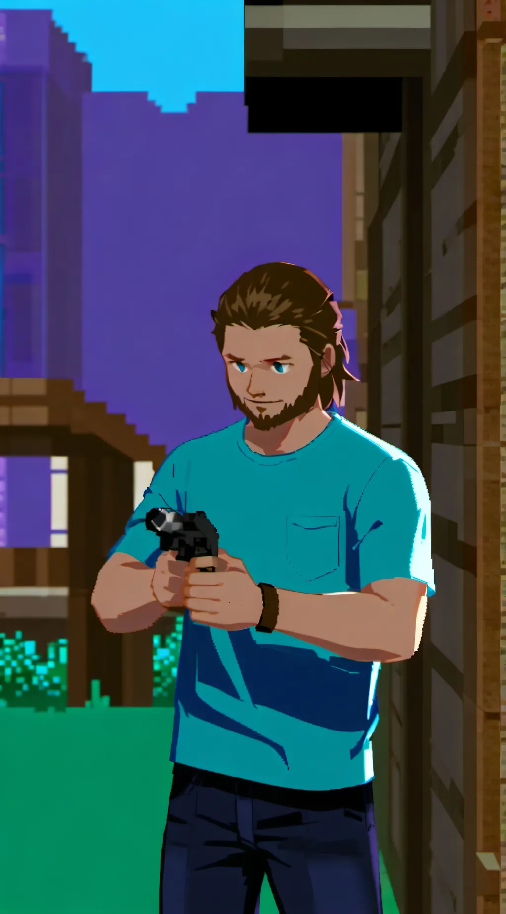 ai character: steve background