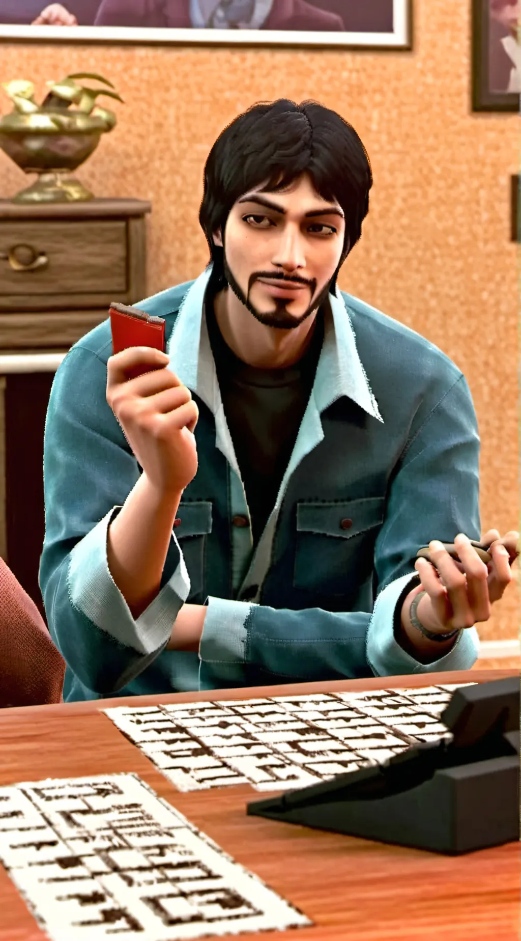 ai character: dad background