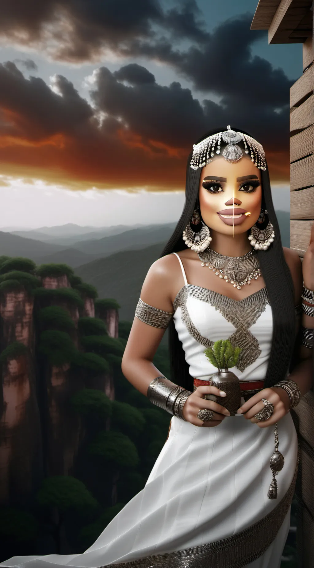 ai character: MAYLEIGH background