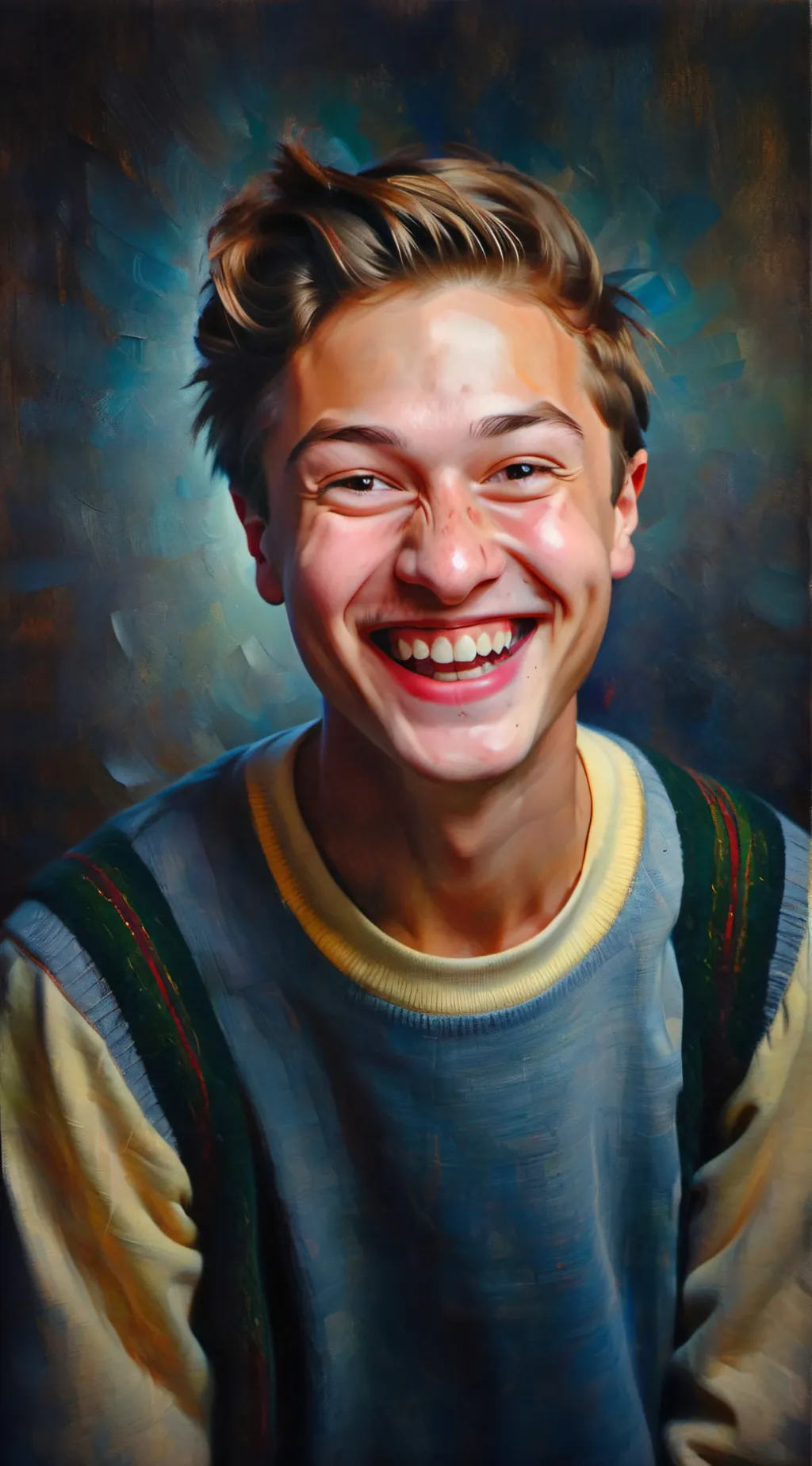 ai character: Not funny guy background