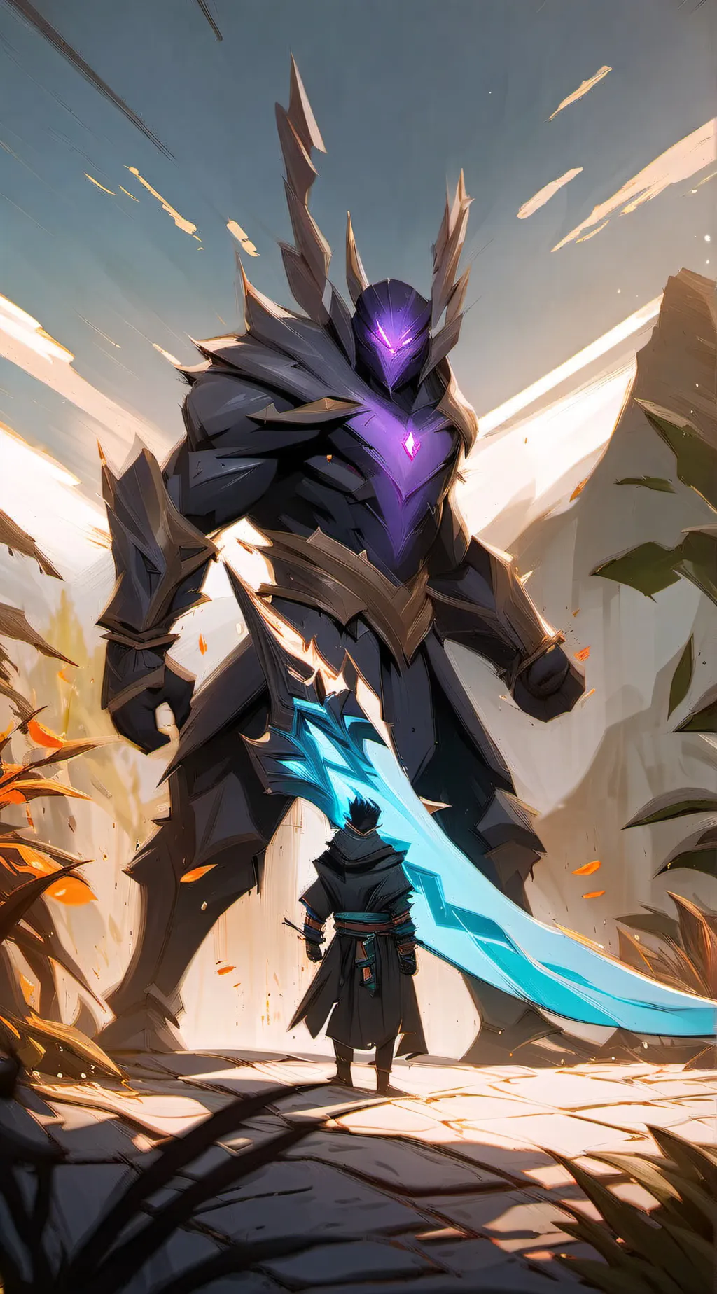 ai character: DarknessEast background