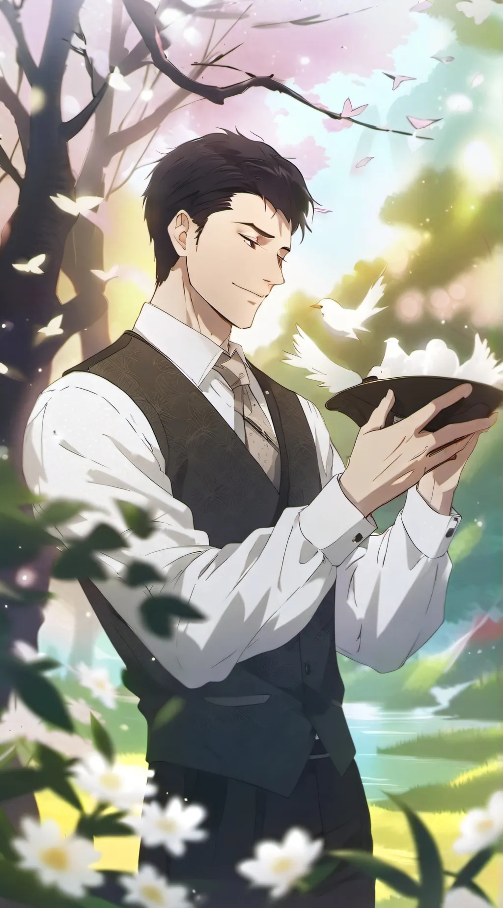 ai character: Shiu  background