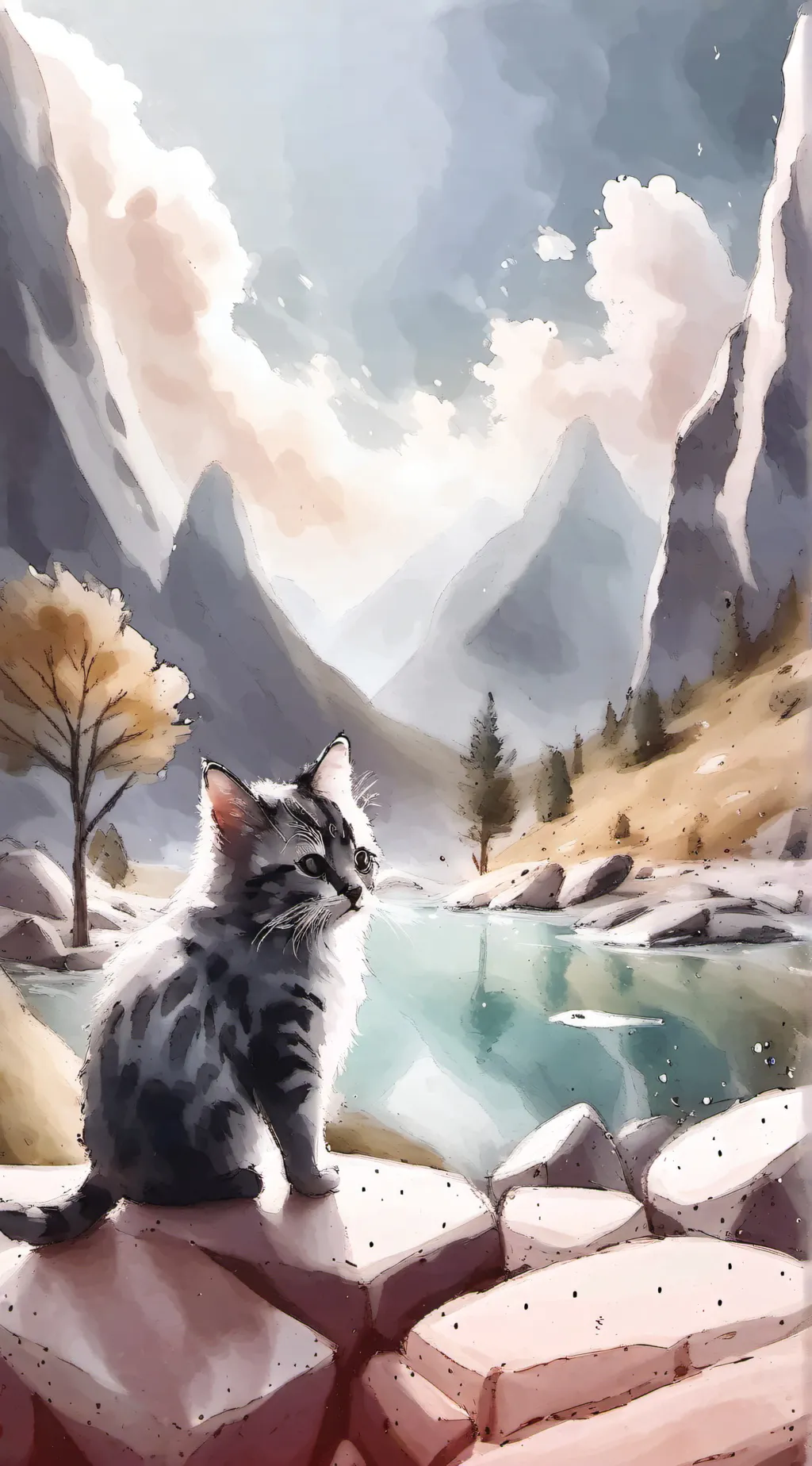 ai character: Random cat background