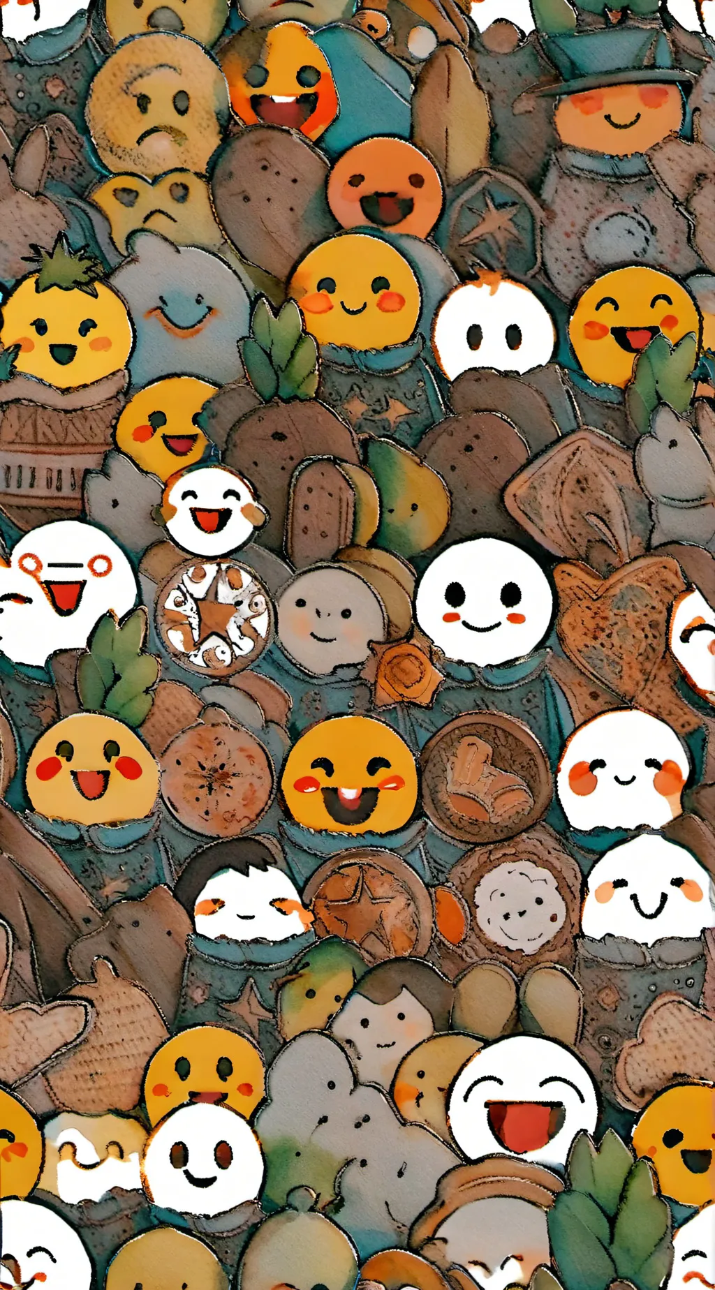 ai character: EMOJIII background
