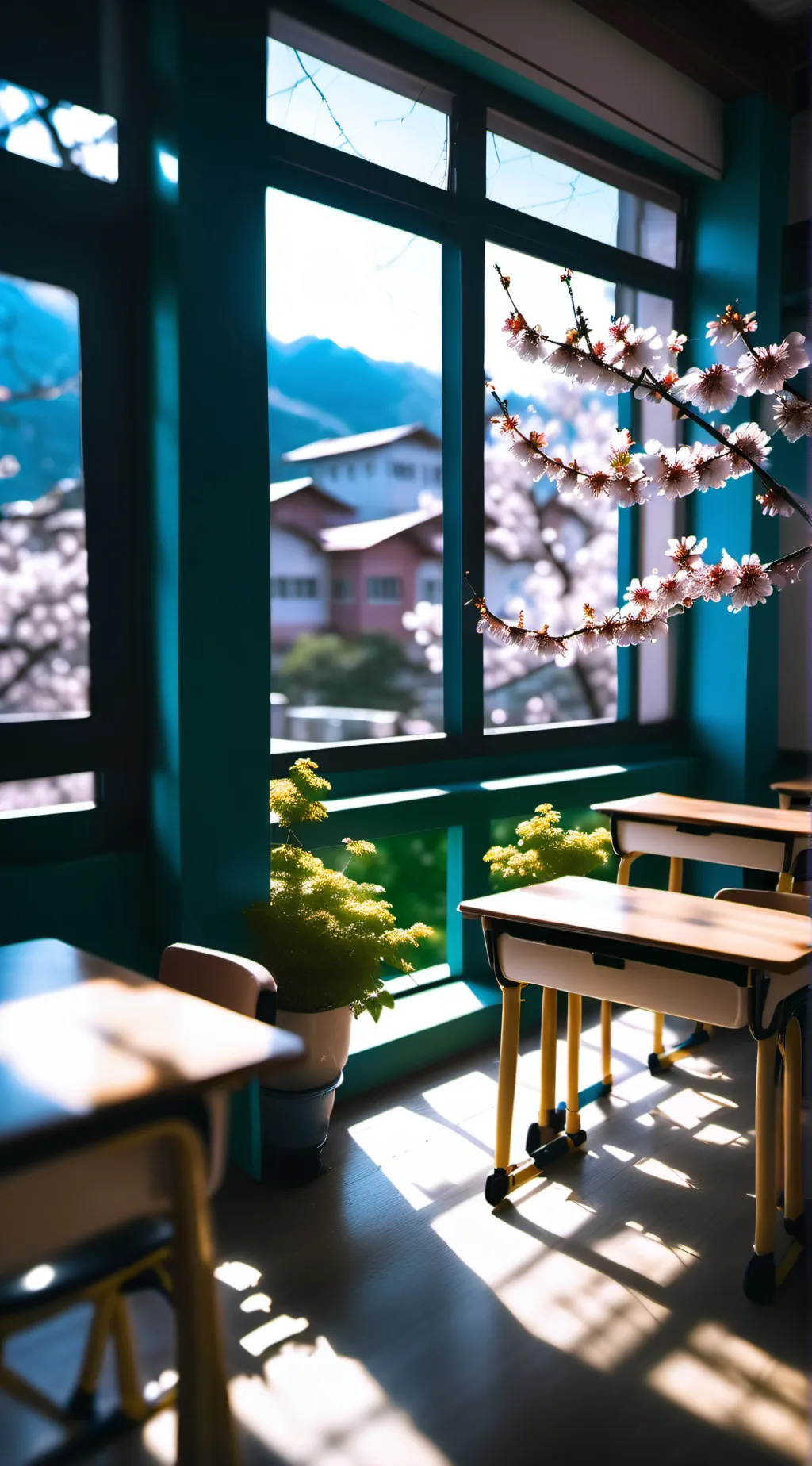 ai character: Sudden disaster??? background