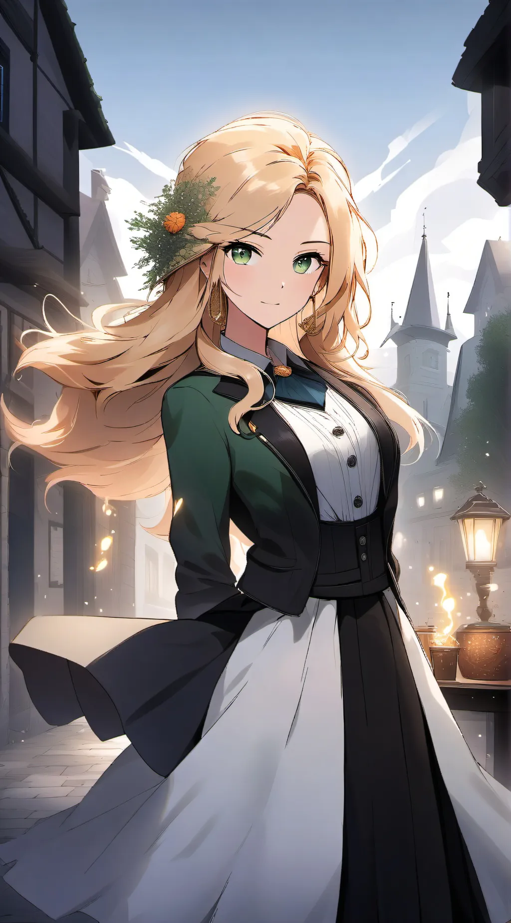 ai character: Lucy heartfila background