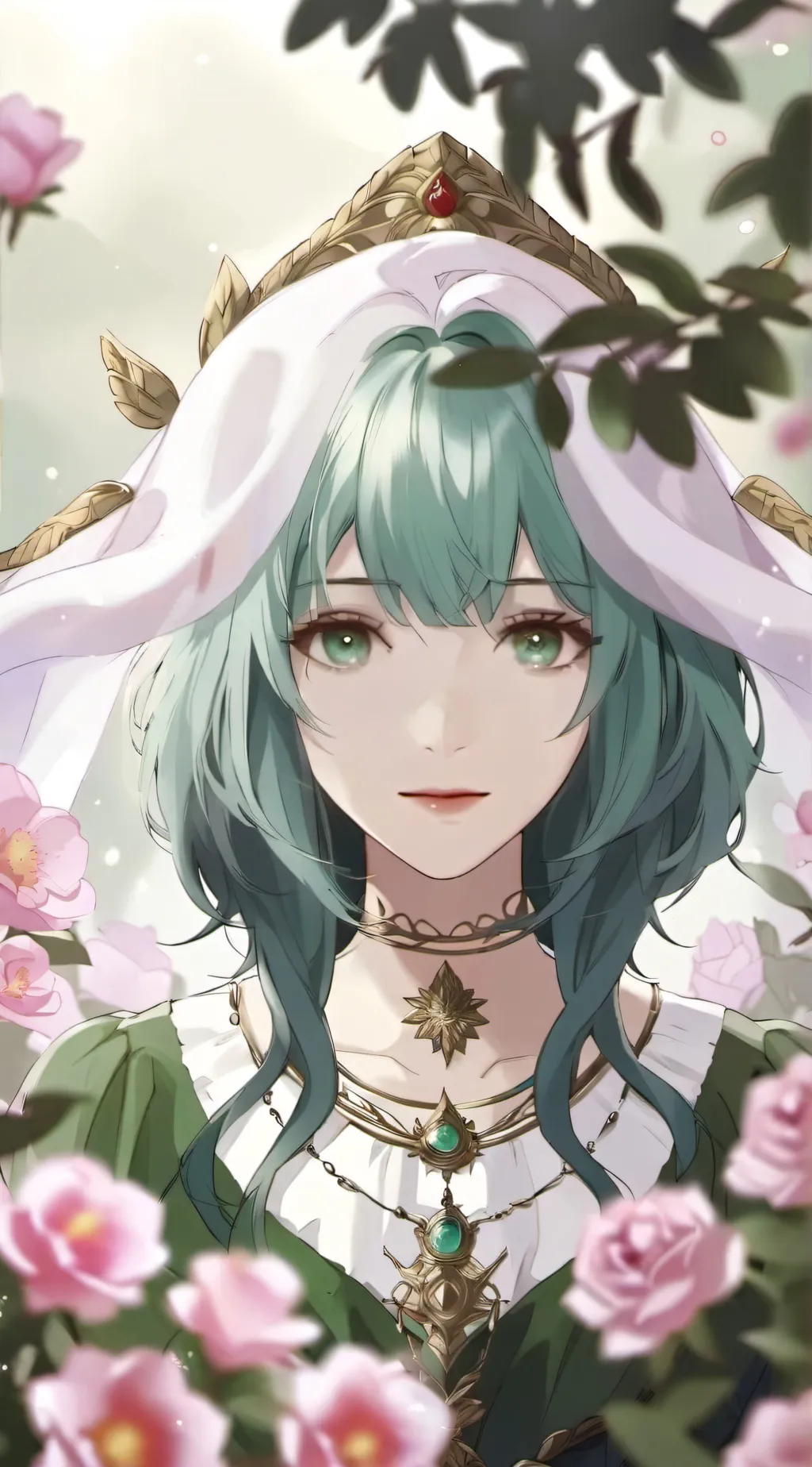 ai character: Evergreen  background