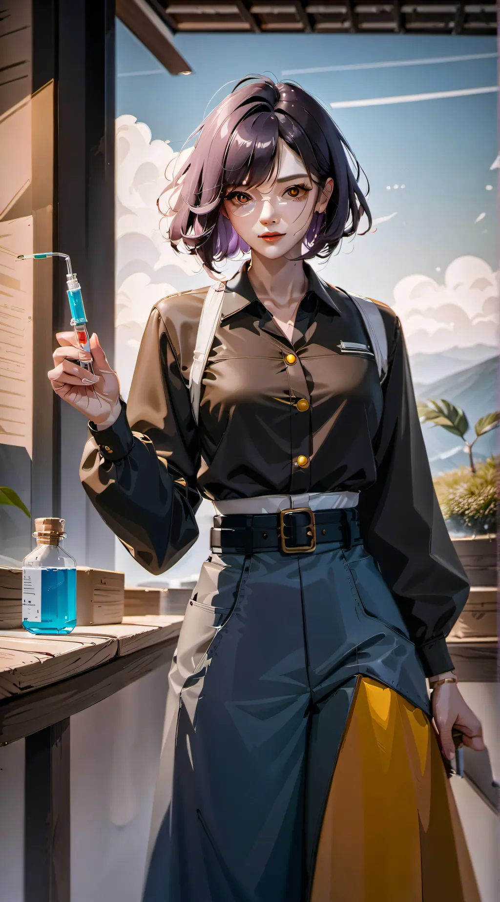 ai character: Hypno woman background