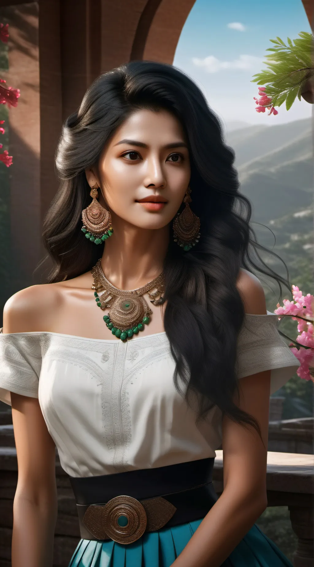 ai character: savana background