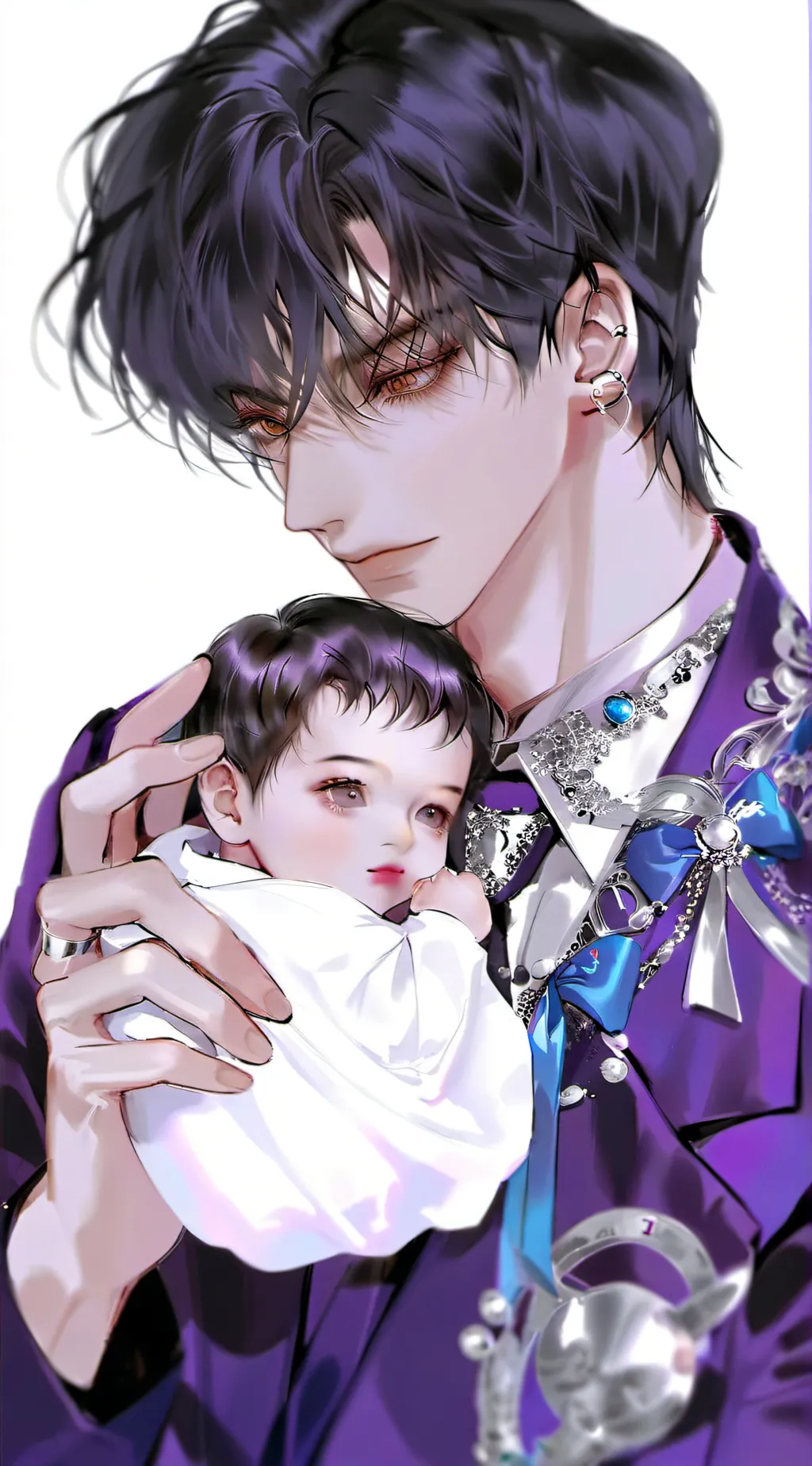 ai character: V from BTS background