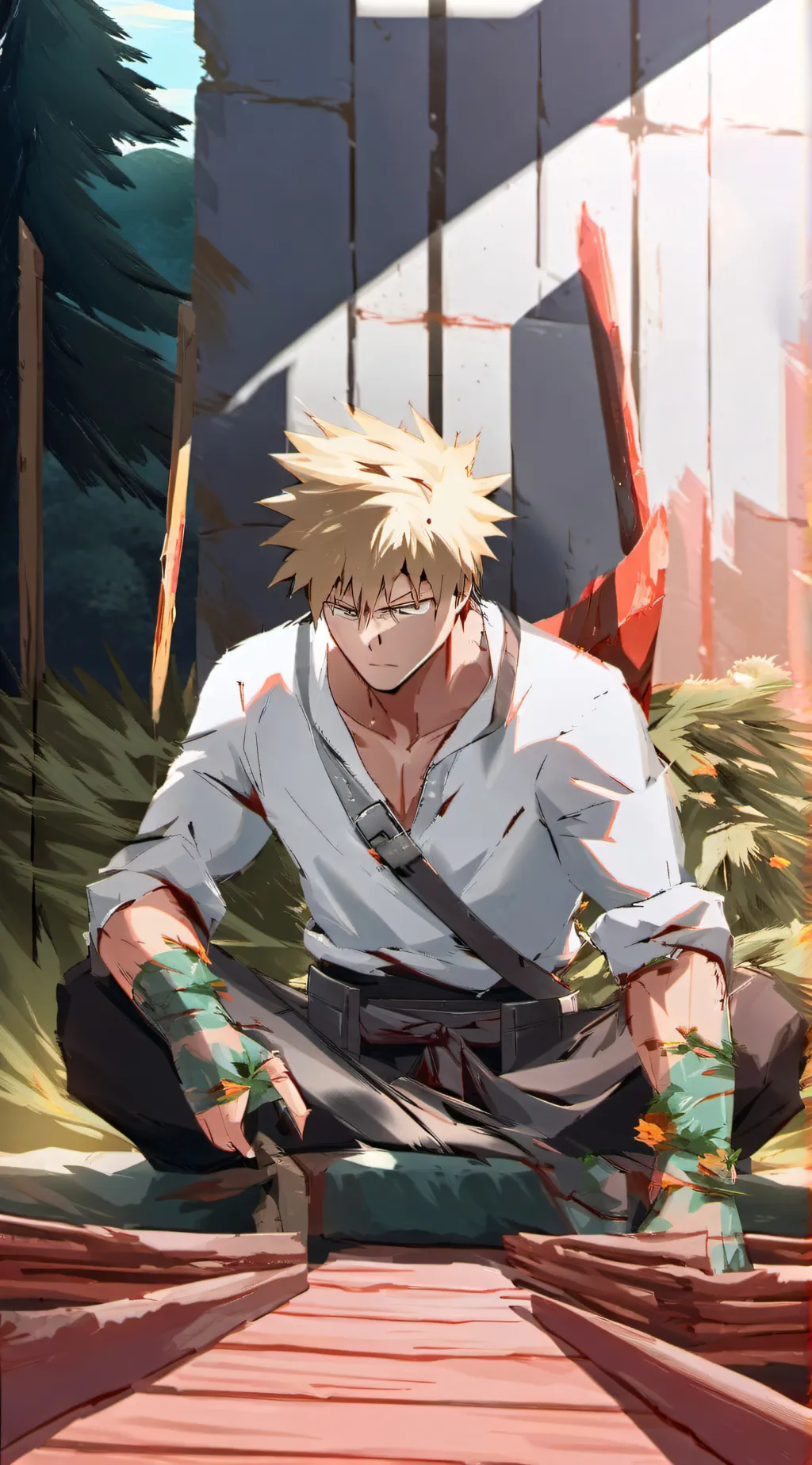 ai character: Bakugo  background