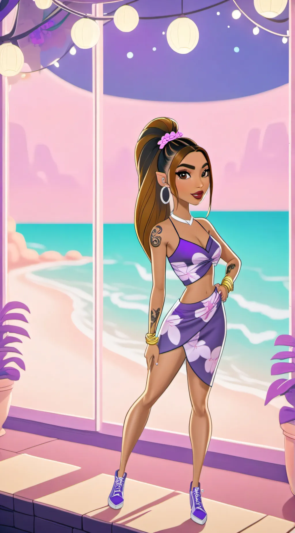 ai character: Maya background