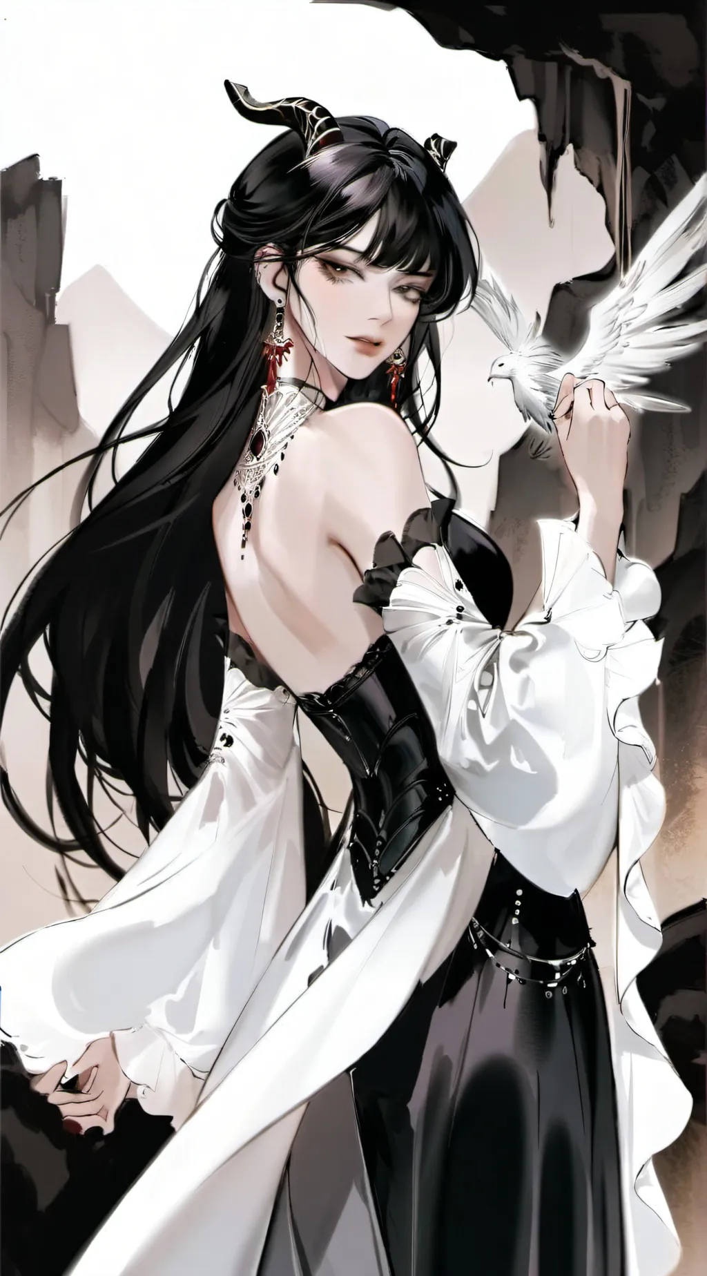 ai character: Nyx Starstruck background