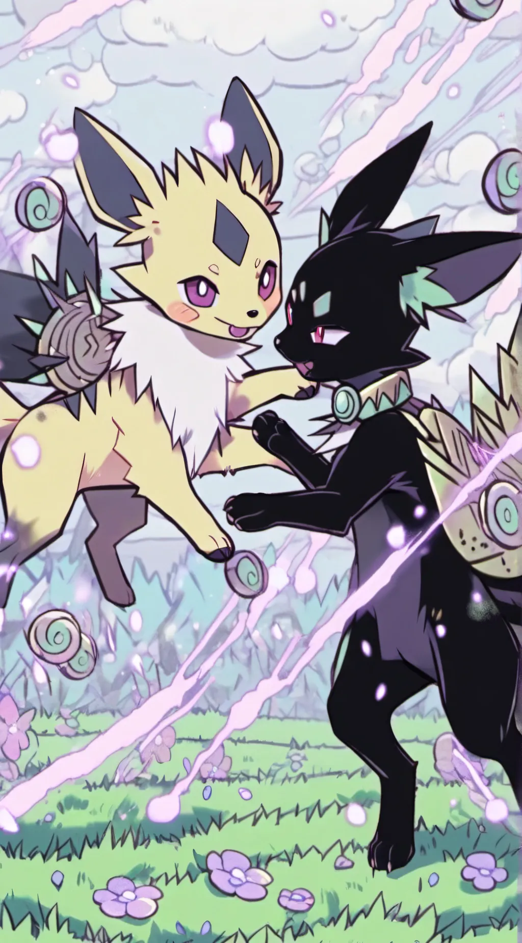 ai character: jolteon background