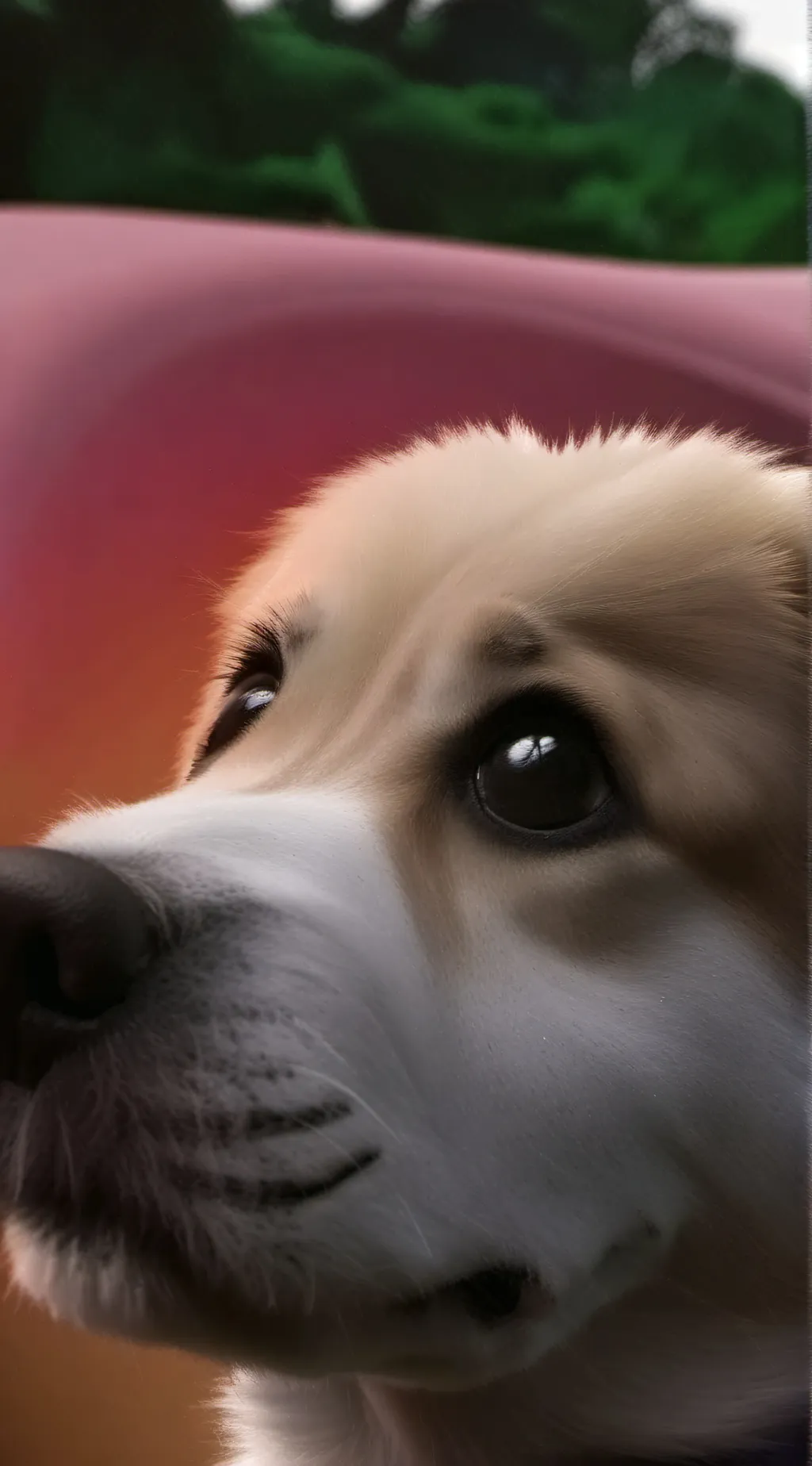 ai character: dog background