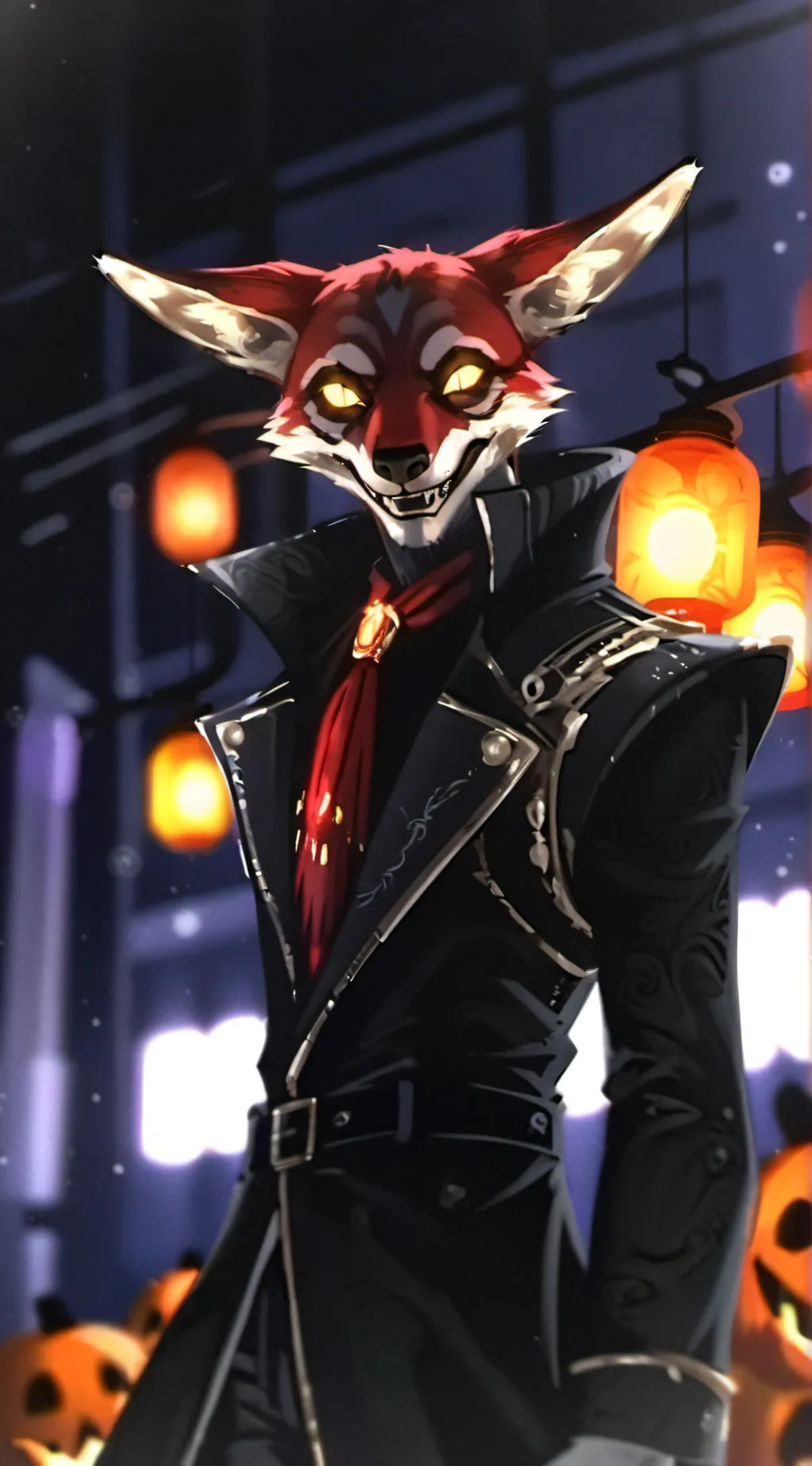 ai character: Nightmare foxy￼ background