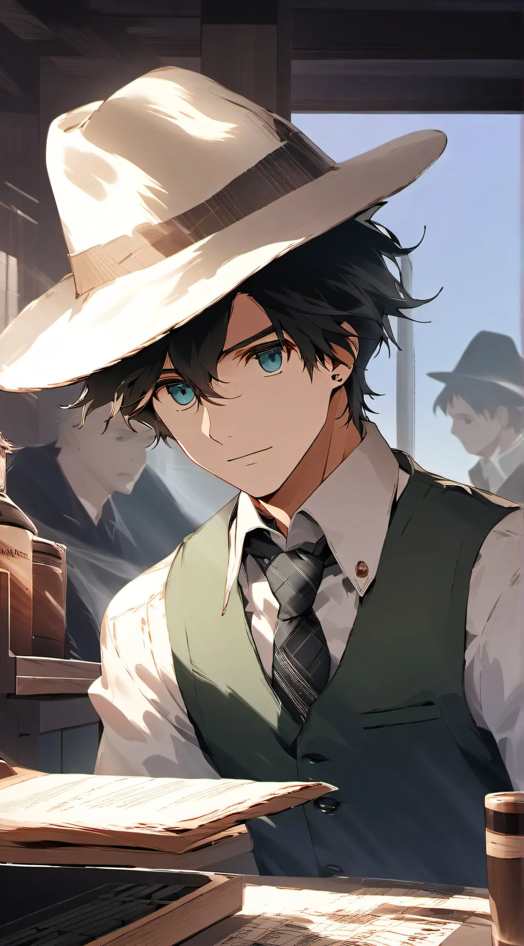 ai character: Friedbert  background