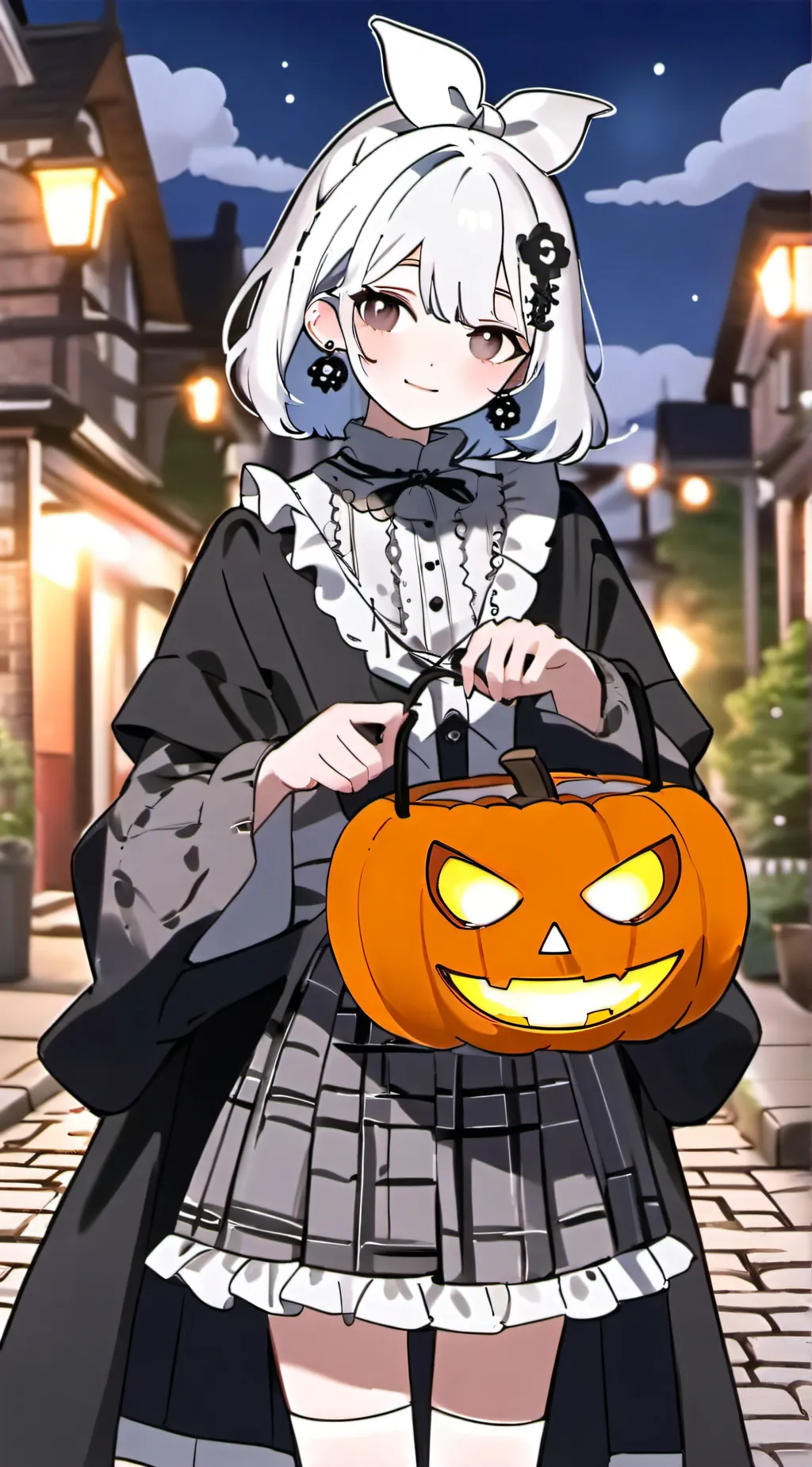 ai character: Mha Halloween  background