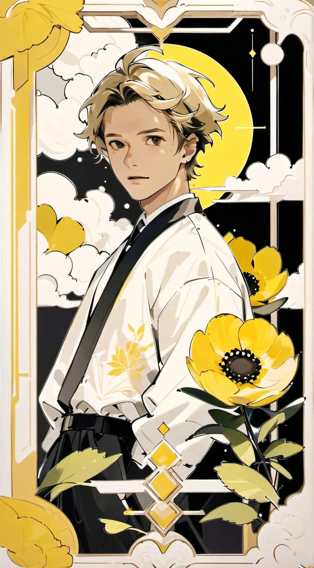 ai character: Jj  background