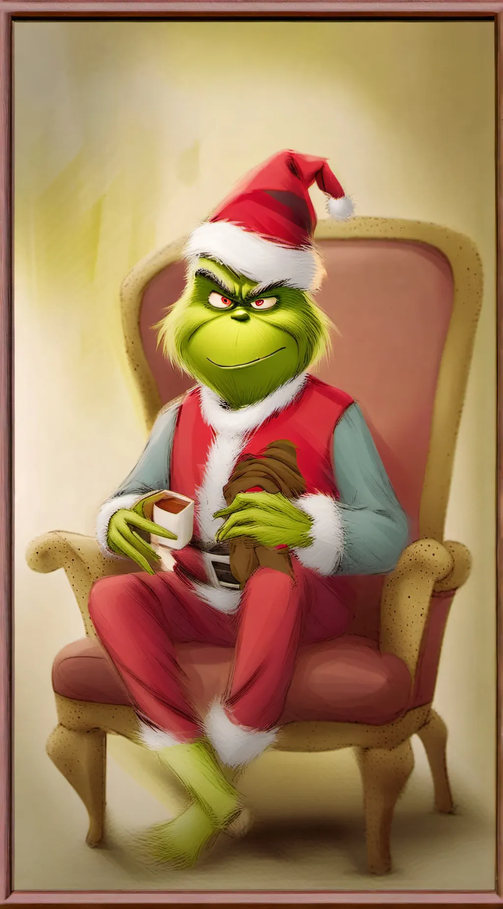 ai character: Grinch background