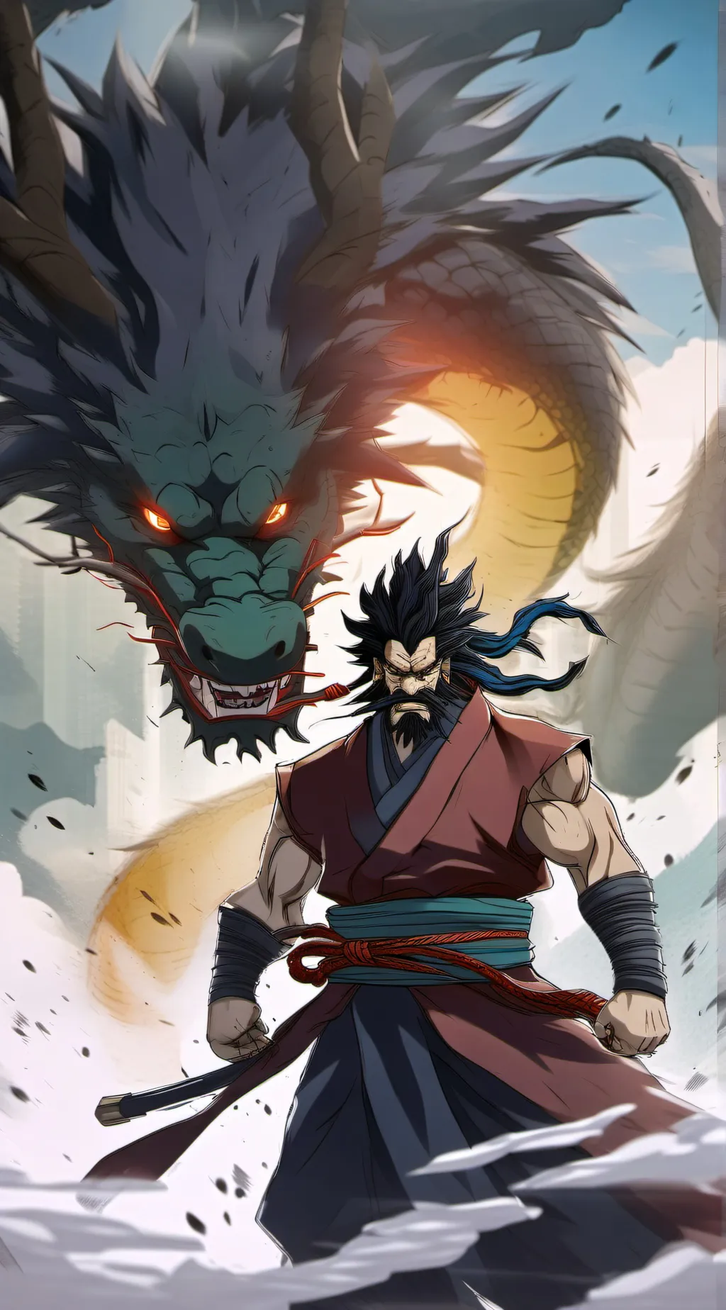 ai character: kaido (one piece) background