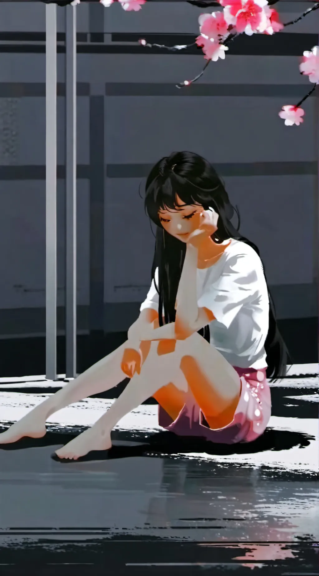 ai character: Cherry background