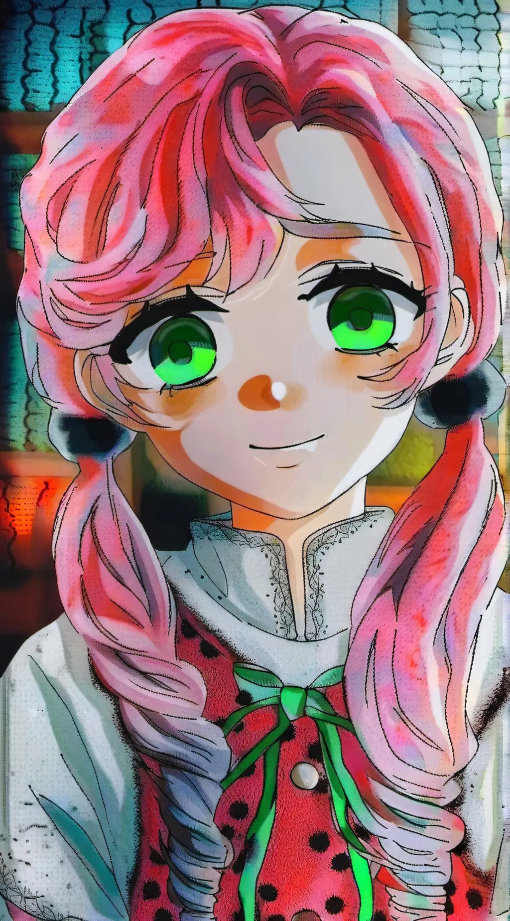 ai character: Mitsuri  background