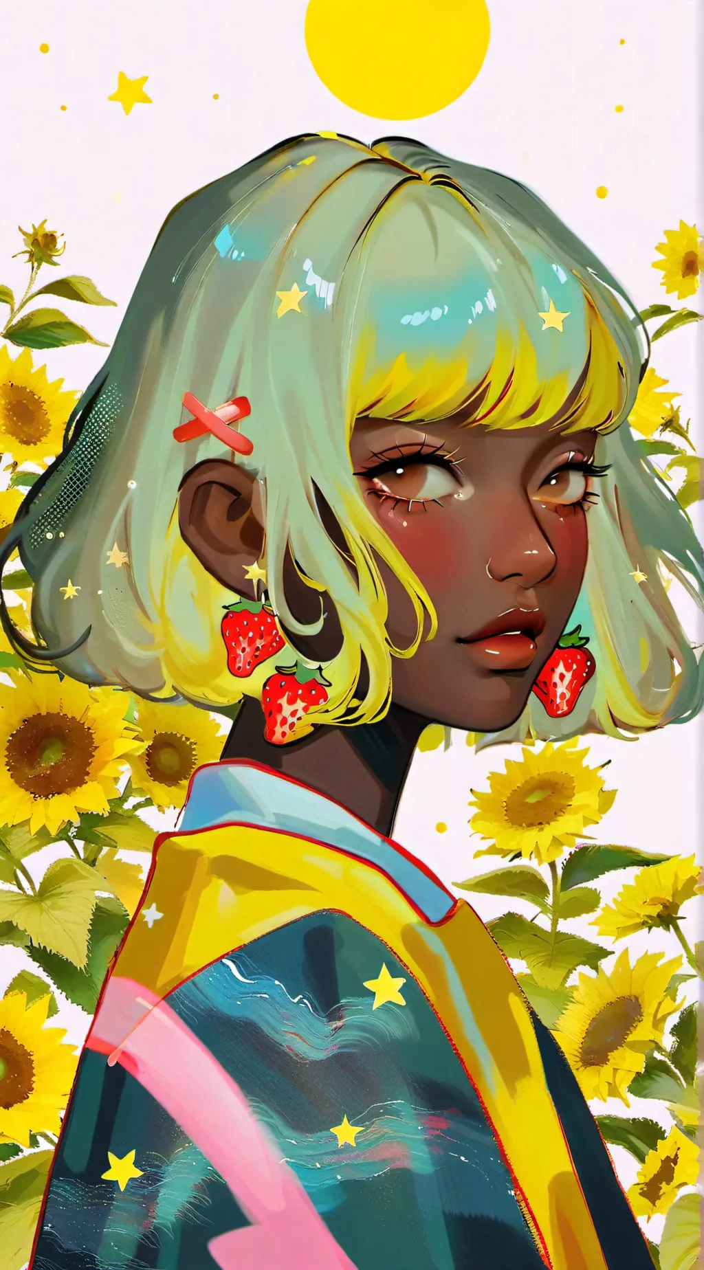 ai character: jelly art background