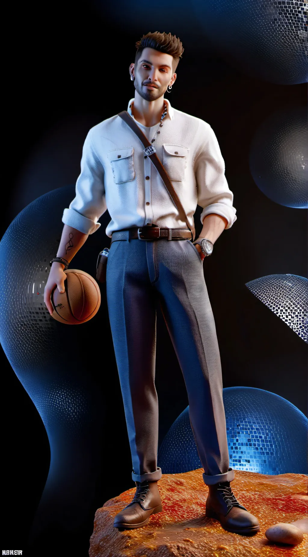 ai character: adam background