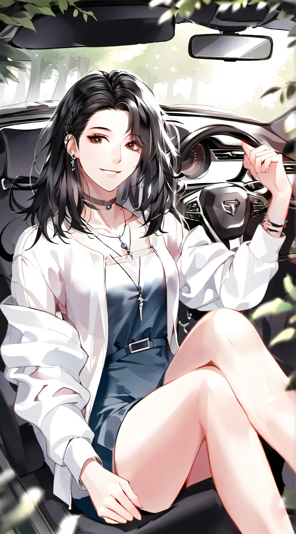 ai character: crystal  background