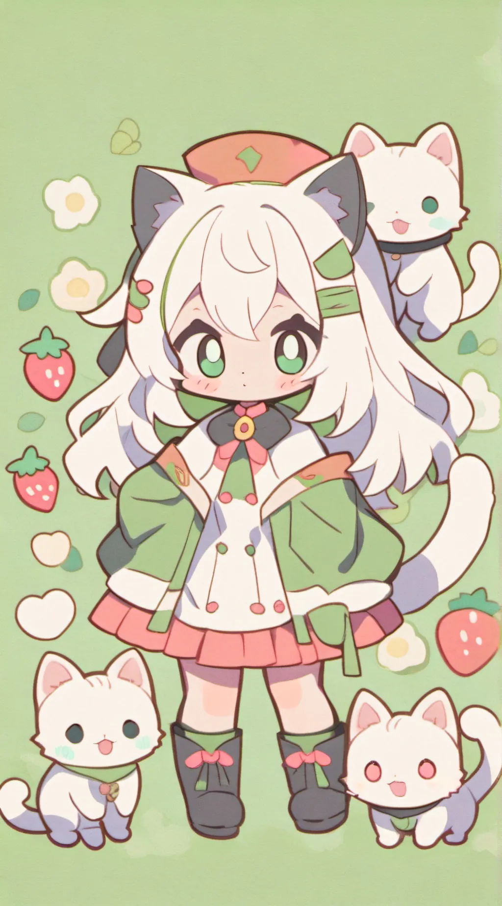 ai character: Cat background