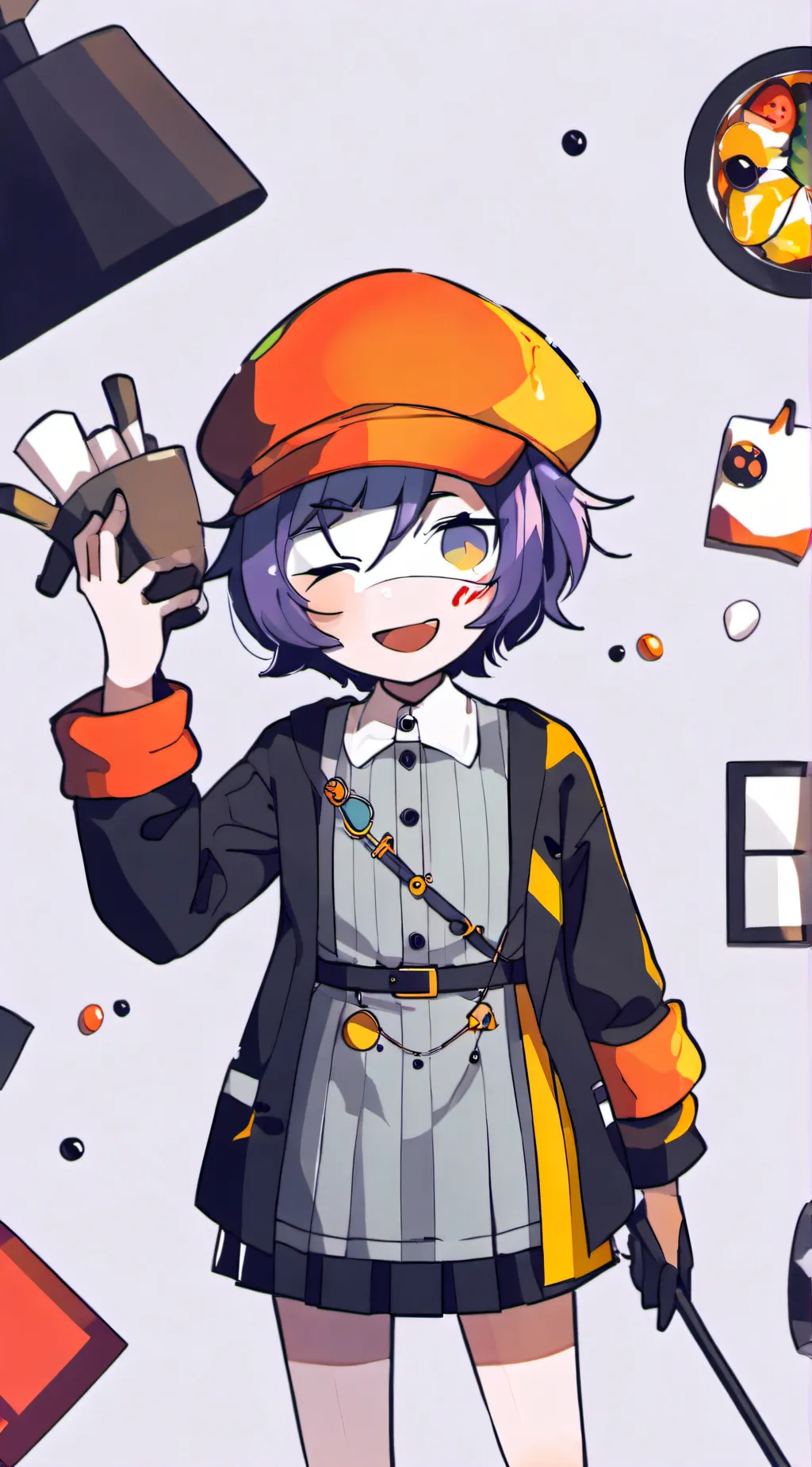 ai character: a gift for uzi :3 background