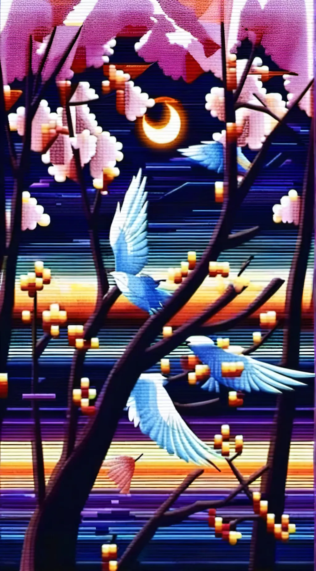 ai character: Sun and moon fnaf background