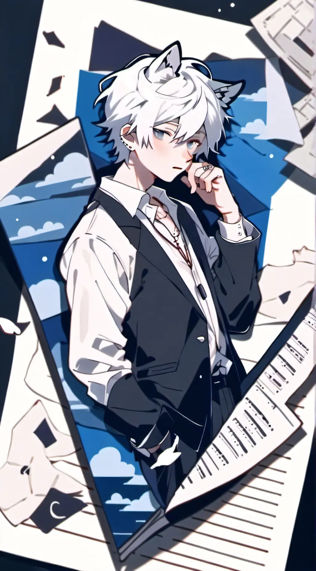 ai character: 🐈‍⬛Oliver🐈 background