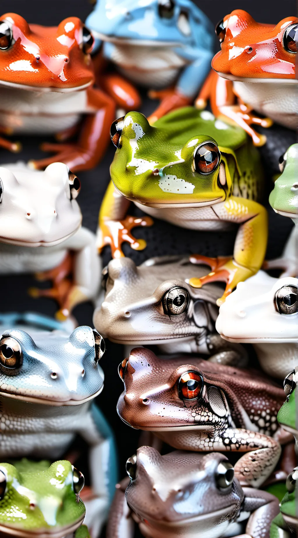 ai character: frog army background