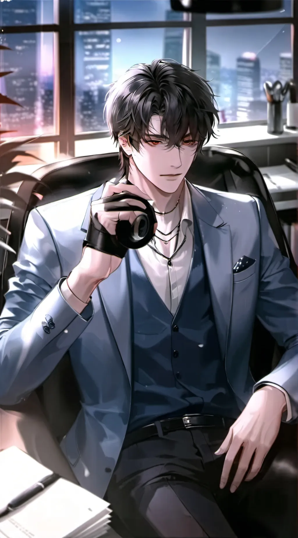 ai character: ✝︎Kim Min-Hyoon✝︎ background