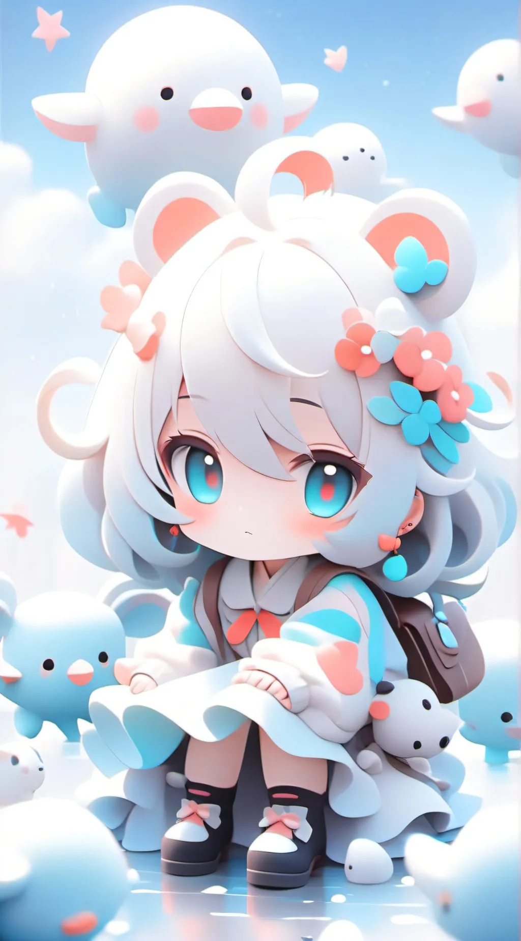 ai character: Hey kid background