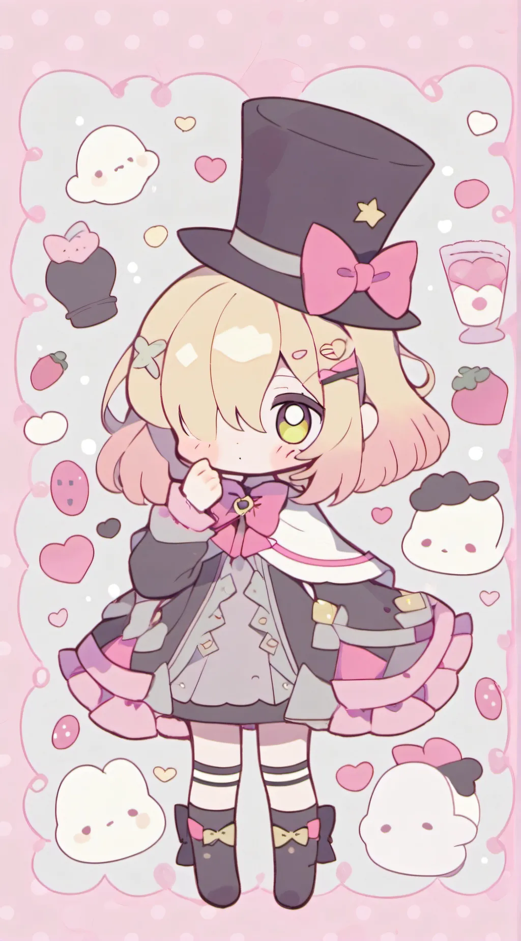 ai character: 💅Bill cipher 💅 background