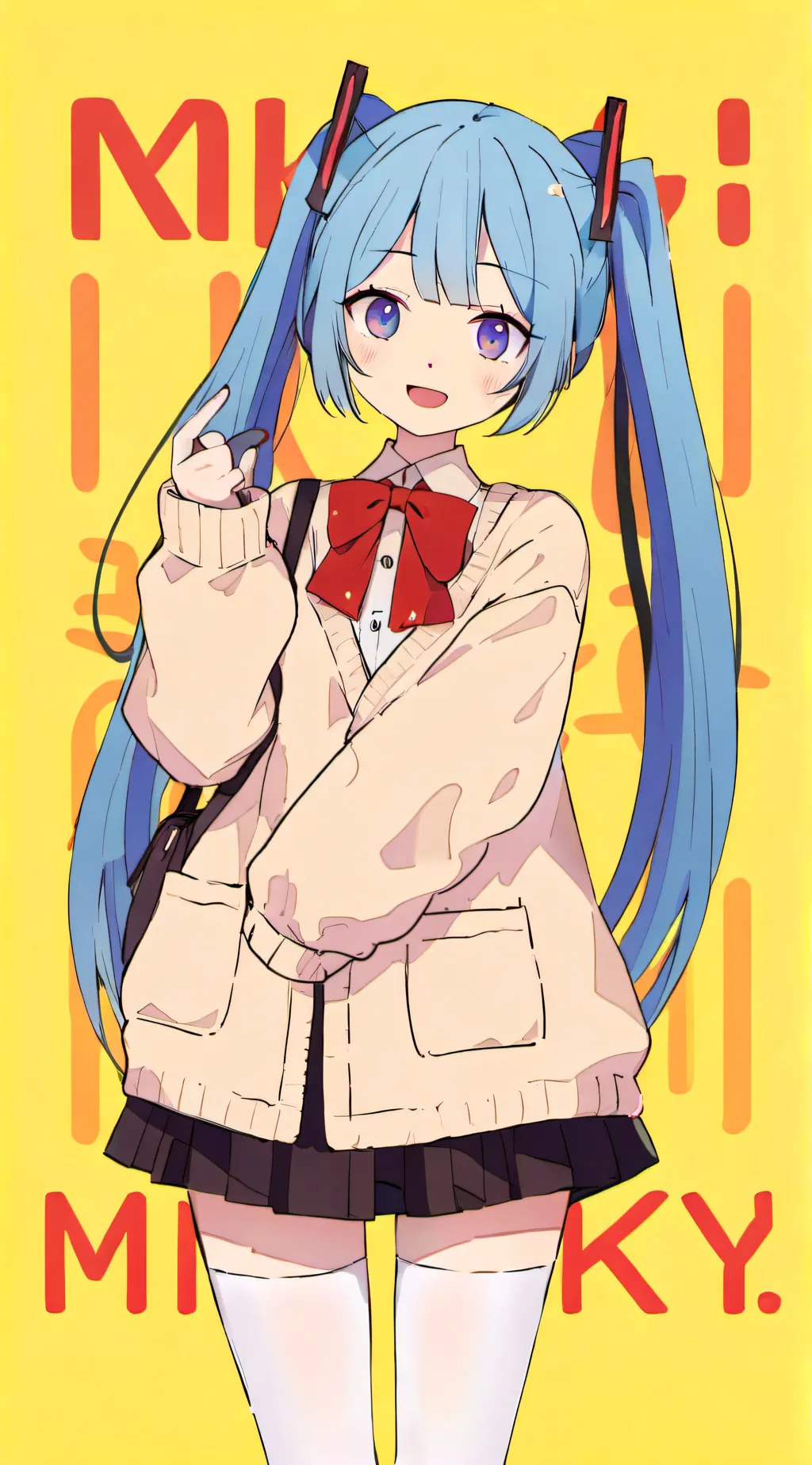 ai character: Miku background