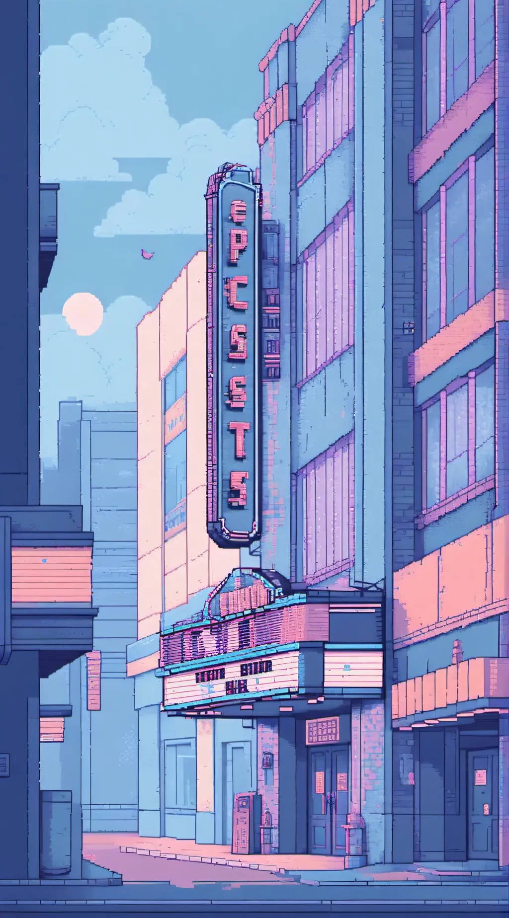 ai character: man theatre background