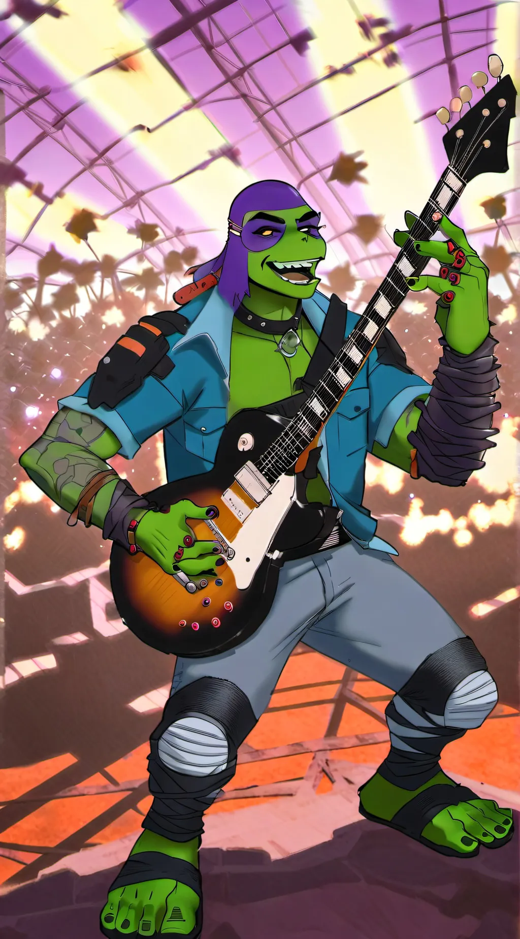 ai character: Donnie  background