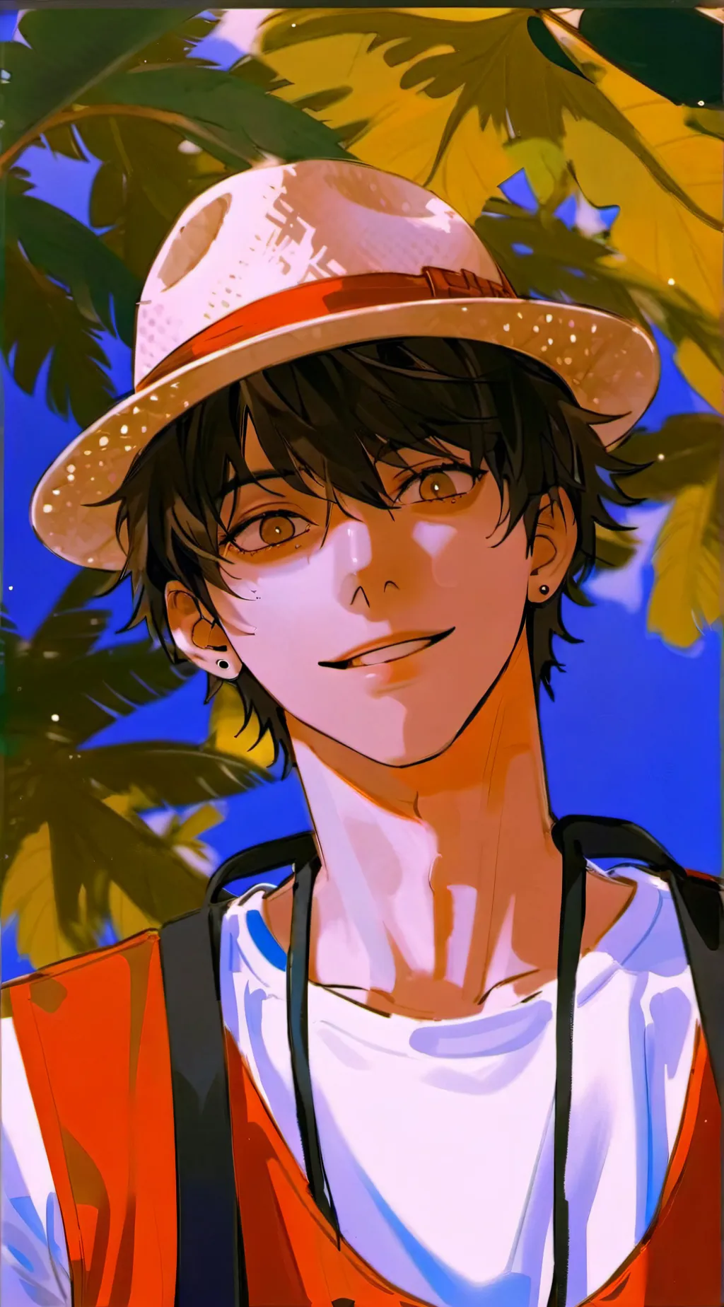 ai character: Monkey D. Luffy background