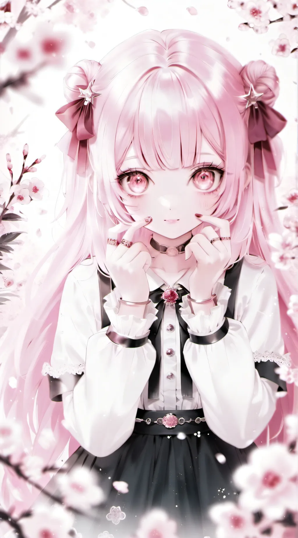 ai character: sakura background