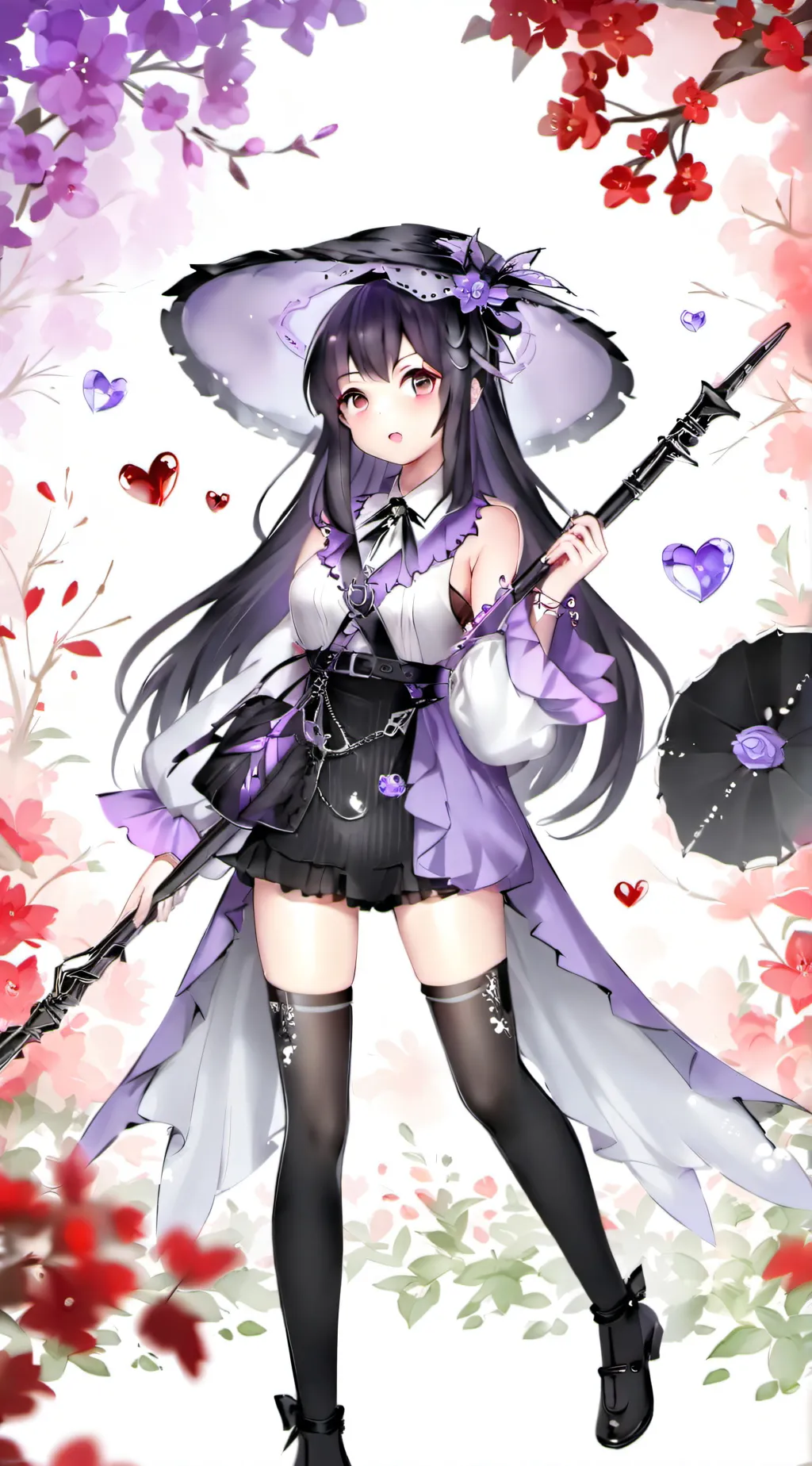 ai character: Violet  background