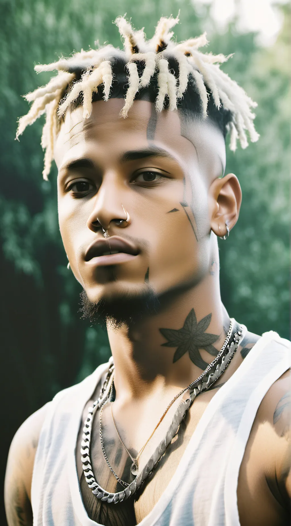 ai character: XXXTENTACION  background