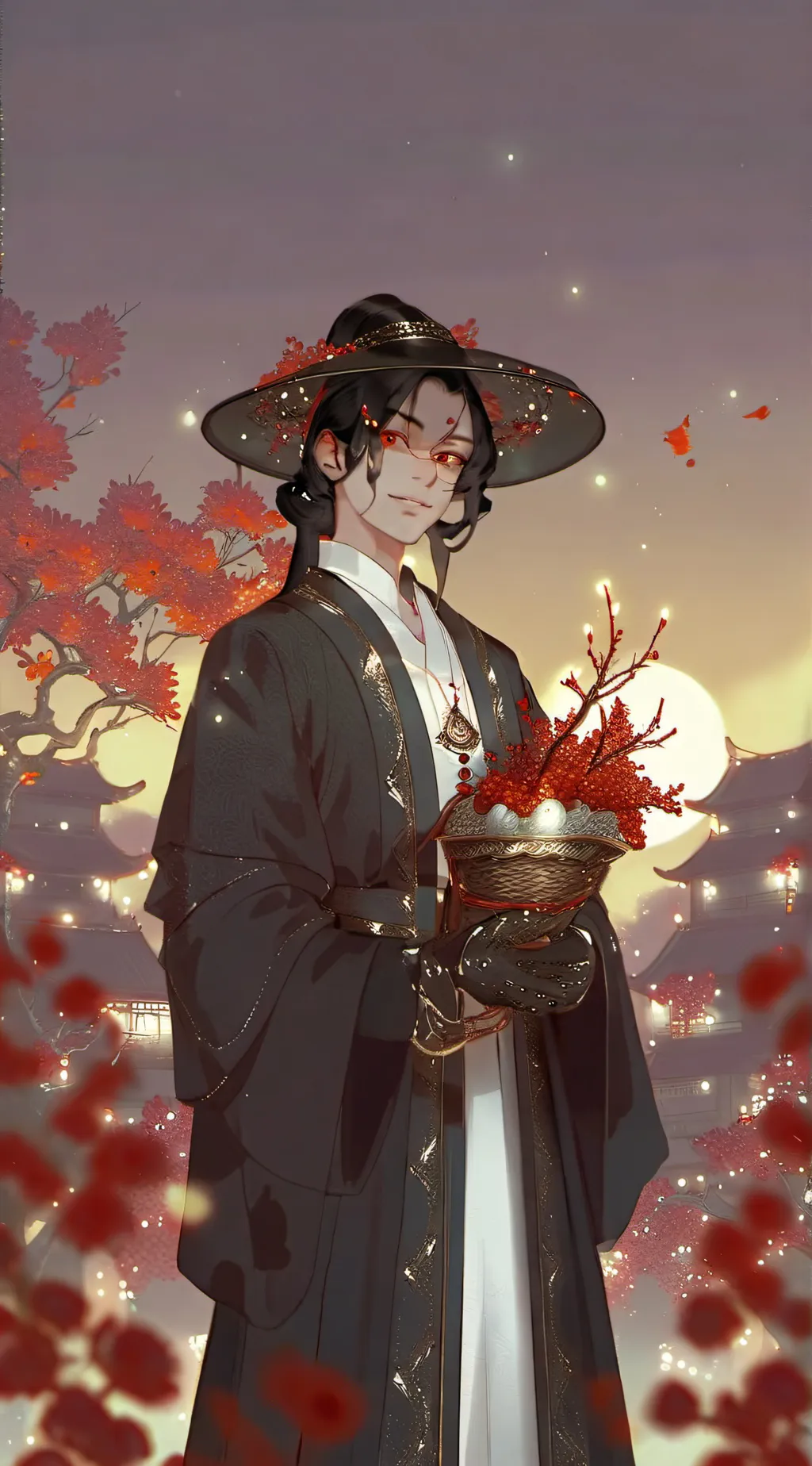 ai character: muzan Jackson  background